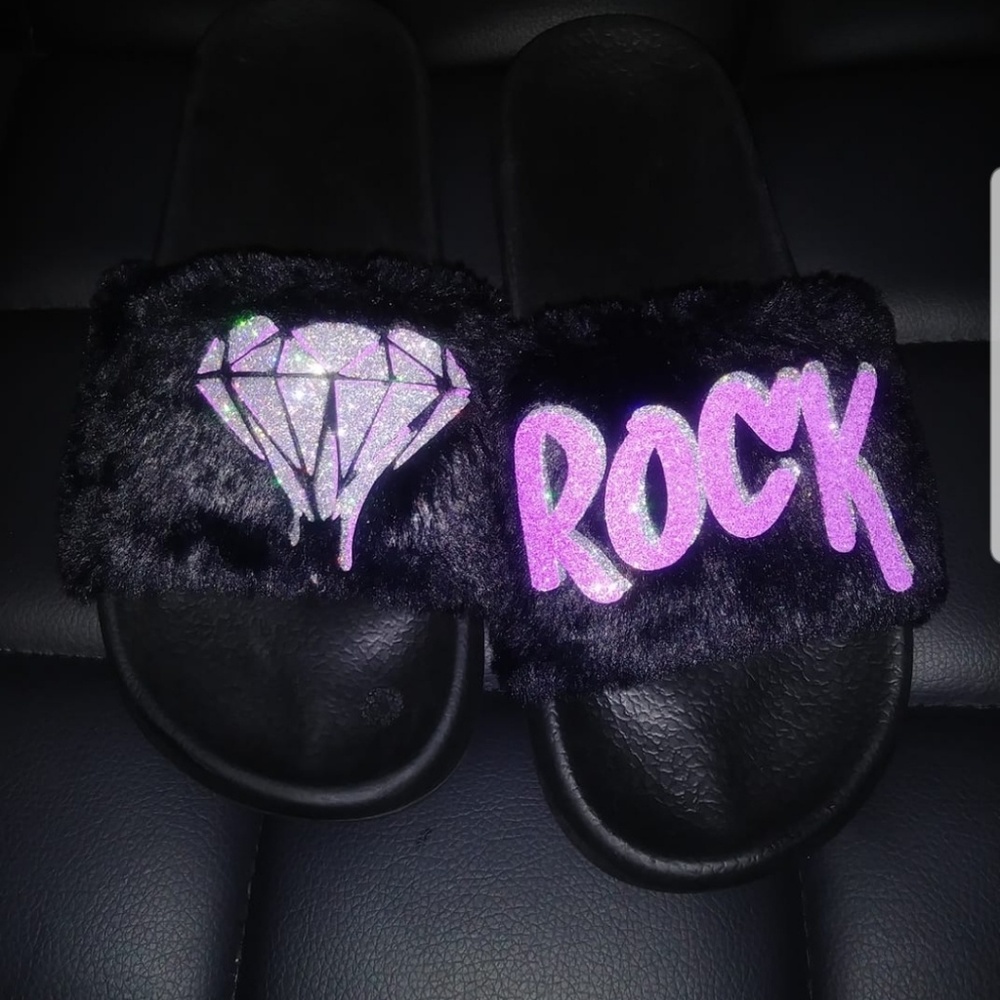 Rock diamond furry slides 🔥🔥🔥